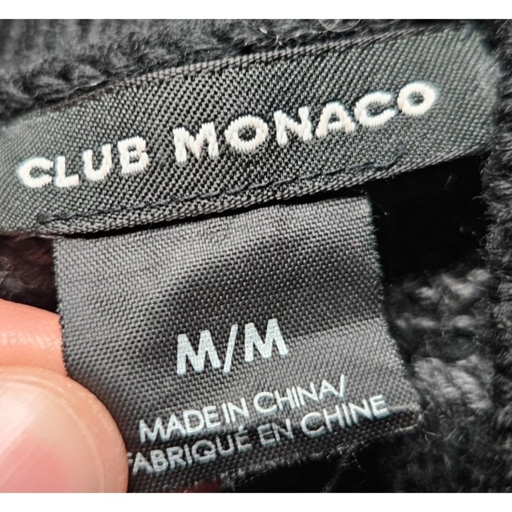 Club Monaco 100% Merino Wool Button Front Cardigan Women M Heavy Knit Peplum Hem - Picture 4 of 9